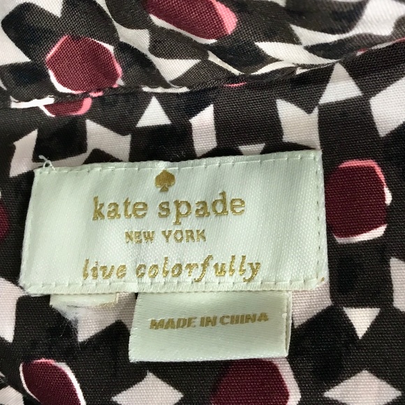 Kate Spade Rambling Roses Floral Tile Peplum Top - Picture 9 of 11